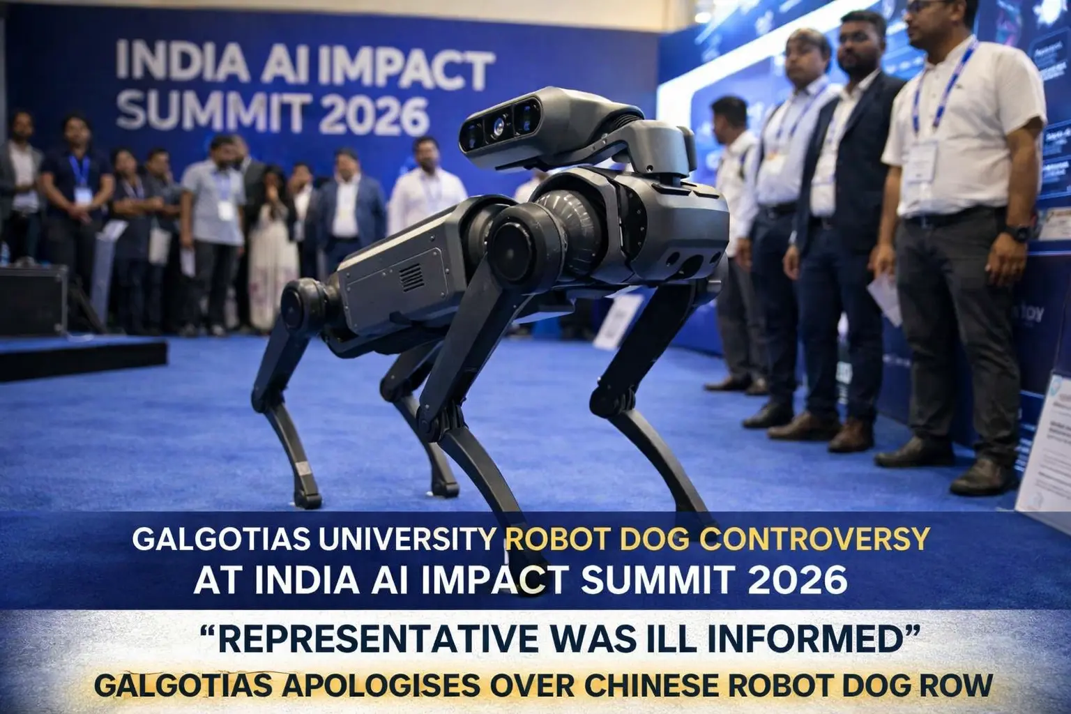 Representative Was Ill Informed”: Galgotias University Apologises Over Chinese Robot Dog Row at India AI Impact Summit 2026
