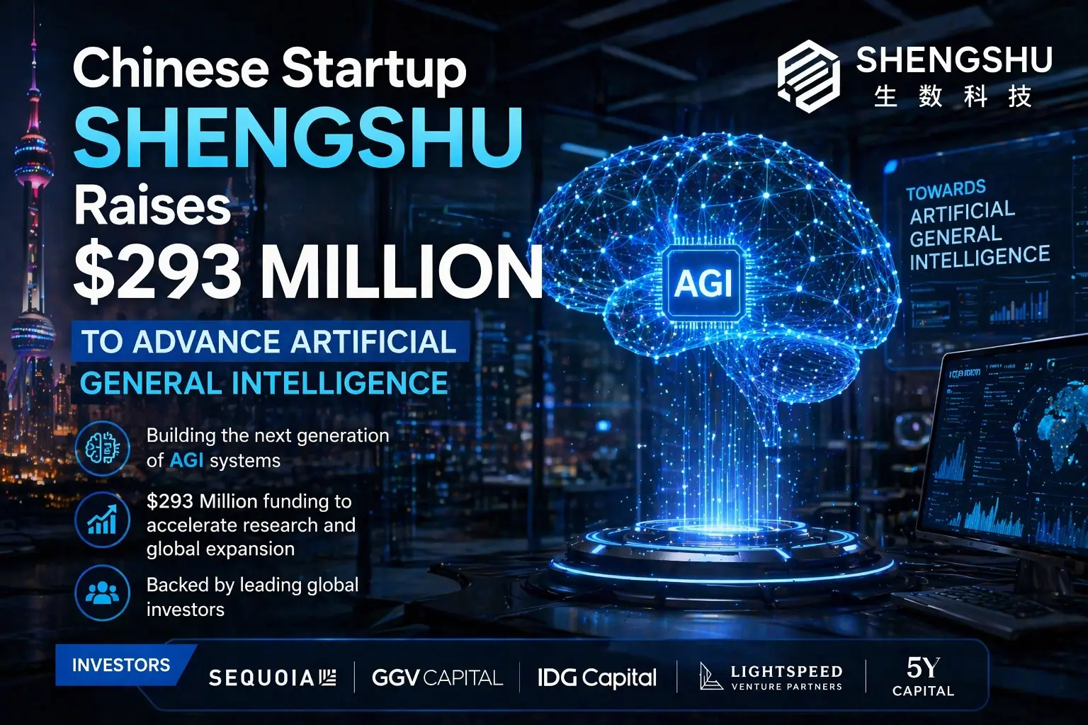 Chinese Startup Shengshu Raises $293 Million to Build Next-Gen Artificial General Intelligence